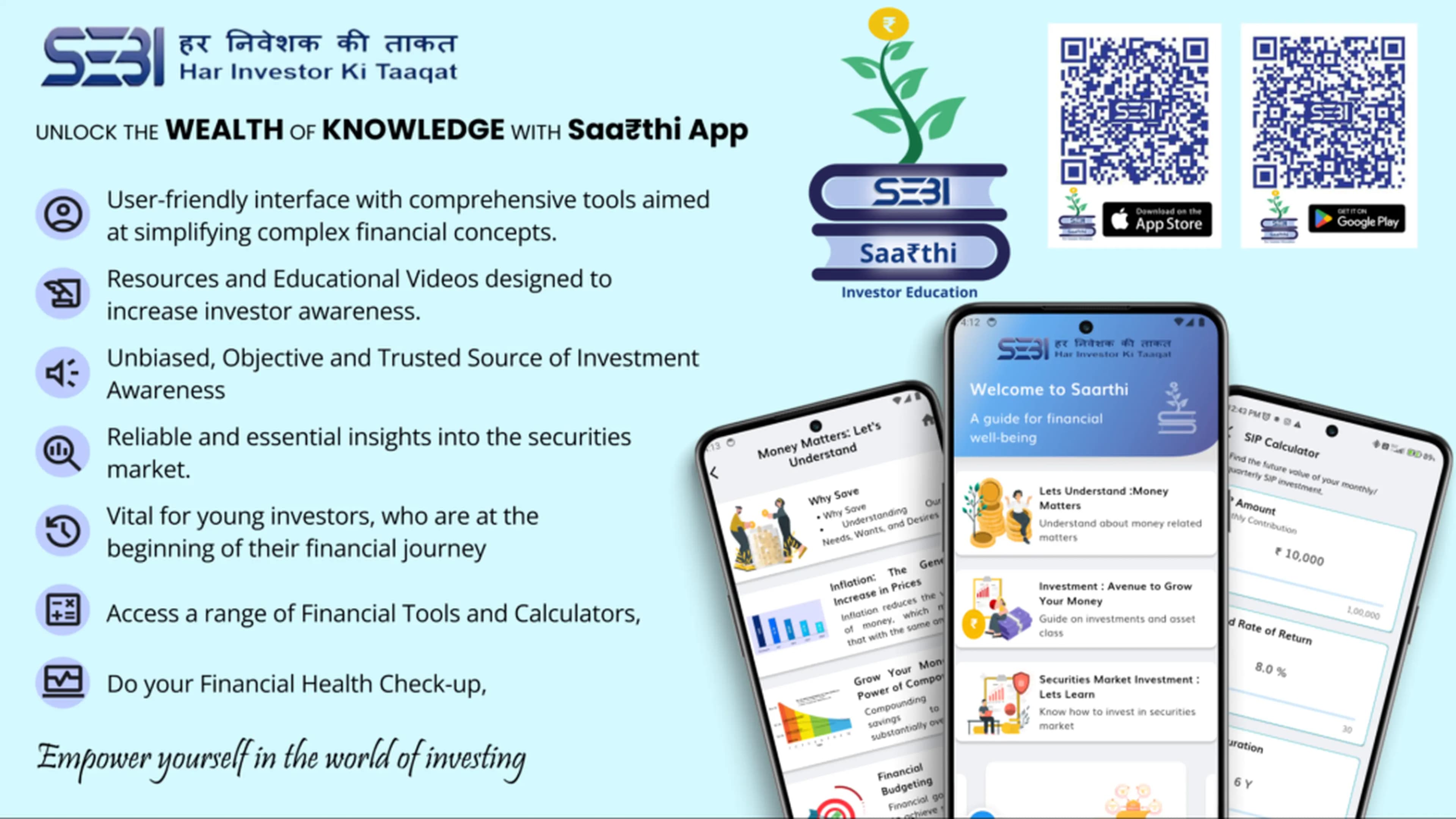 SEBI Saarthi App Infographic